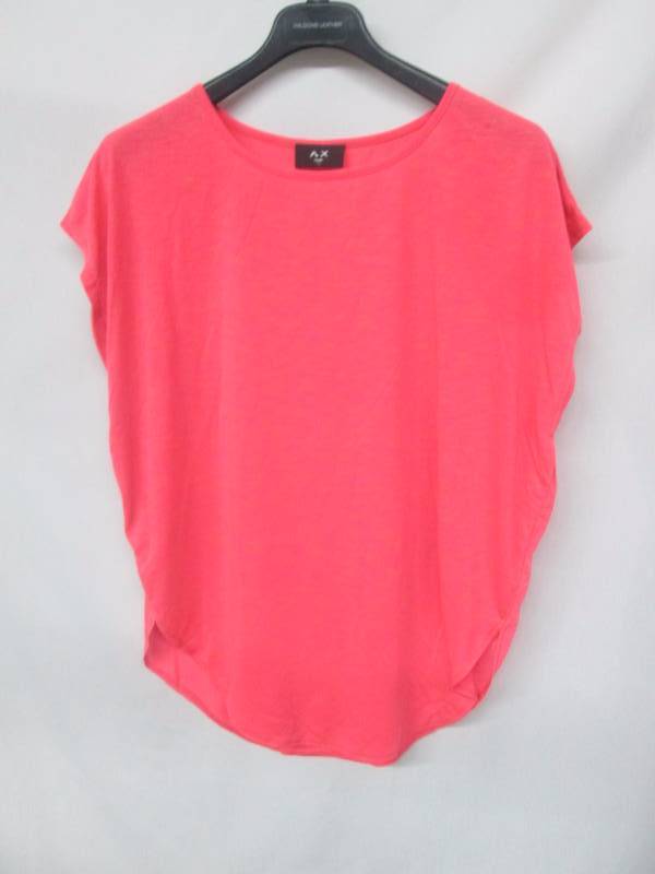 lot 85 image: AX Paris Dip Hem Over Sized Pink Tee