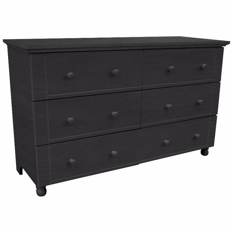 lot 14 image: Alcove 6-Drawer Dresser - Black