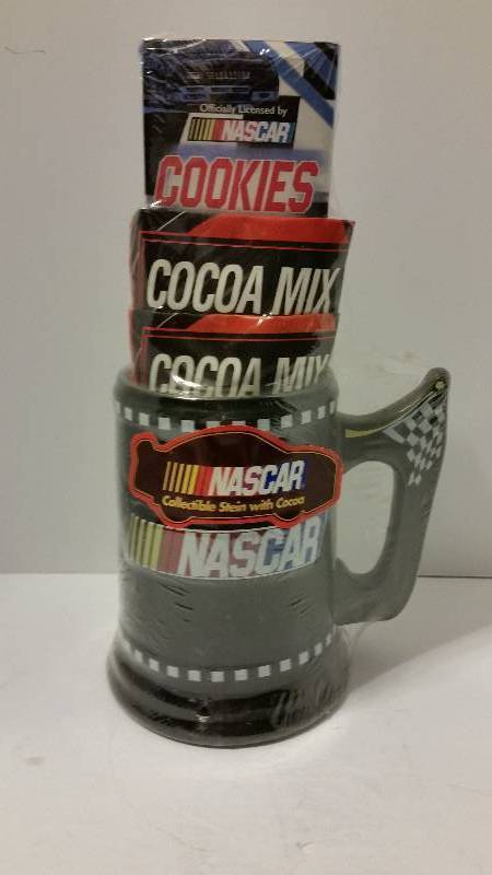 lot 15 image: Set of (2) Sherwood Brands NASCAR Collectable Steins