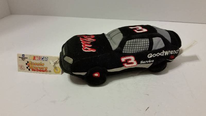 lot 21 image: NASCAR Beanie Racers #3 Dale Earhardt Beanie Car Unused with Original Tag