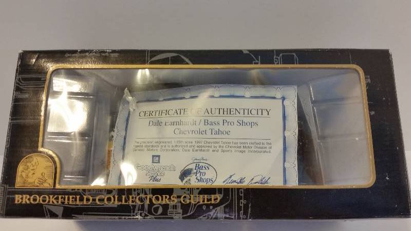 lot 13 image: Brookfield Collectors Guild #3 Dale Earnhardt Bass Pro Shops Chevrolet Tahoe Limited Edition of 5000 in Original Box