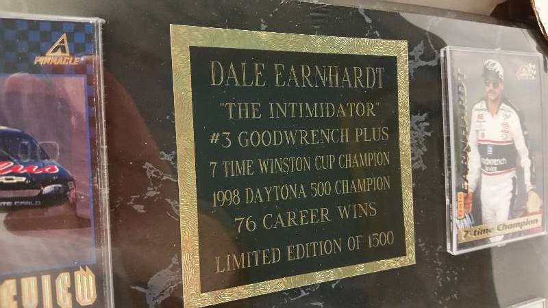 Dale Earnhardt JR SR Commerative purchases Plaque