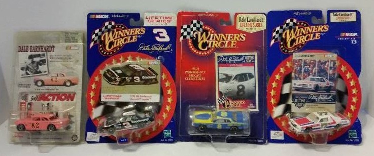 lot 98 image: Lot of (4) Action Collectables and Winners Circle Lifetime Series 164th Scale (Matchbox) Cars - See Pictures