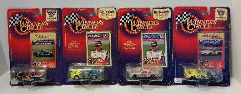 lot 97 image: Lot of (4) Winners Circle 164th (Matchbox) Dale Earnhardt Die Cast Metal Cars - See Pictures