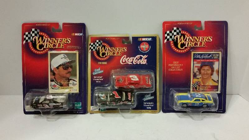 lot 112 image: Lot of (4) Winners Circle 164th (Matchbox) Dale Earnhardt Die Cast Metal Cars - See Pictures