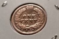 lot 71 image: 1897 Indianhead Penny - Carded