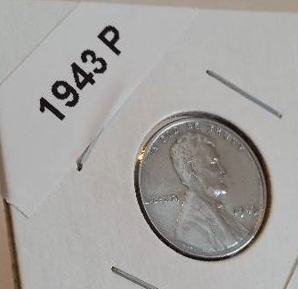 lot 137 image: 1943 Philadelphia, San Francisco and Denver Mint WWII Emergency Issue Steel Pennies - Carded