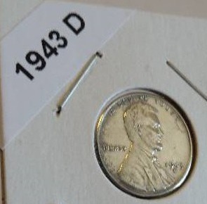 lot 134A image: 1943 Philadelphia, San Francisco and Denver Mint WWII Emergency Issue Steel Pennies - Carded