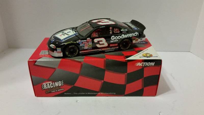 lot 147 image: Action Racing Collectables 124th Scale 1999 Chevrolet Monte Carlo #3 Dale Earnhardt Coin Bank in Original Box