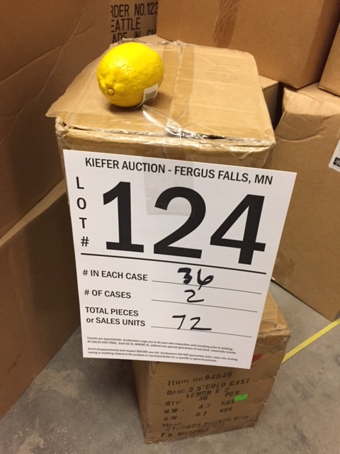 Cold Cast Lemons. 72 pieces