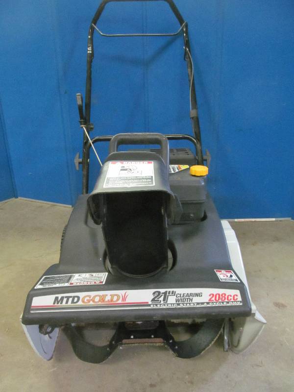 Mtd snow thrower