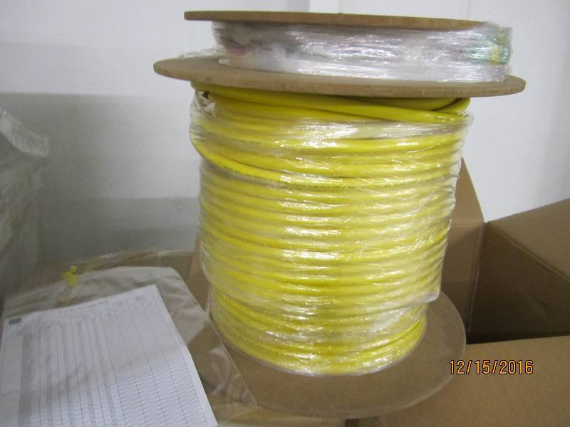 New spool of fiber optic cable, PN...