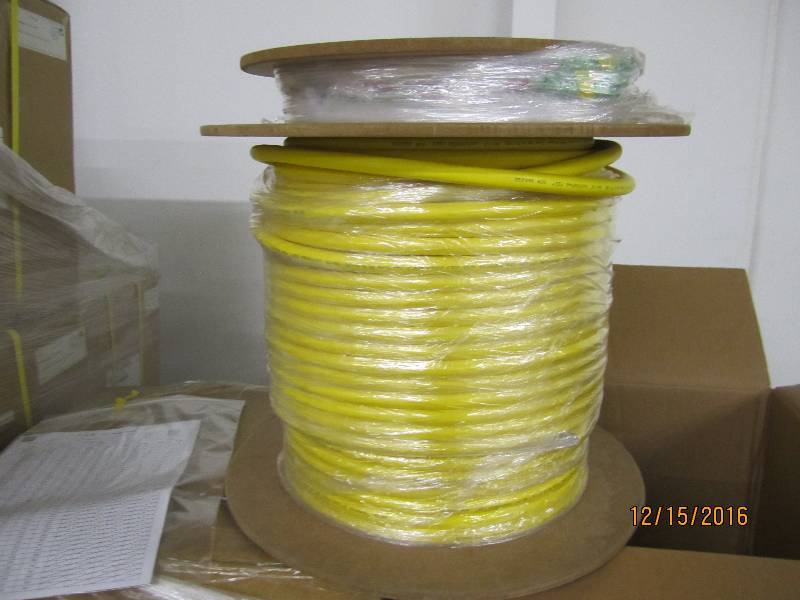 New spool of fiber optic cable, PN...
