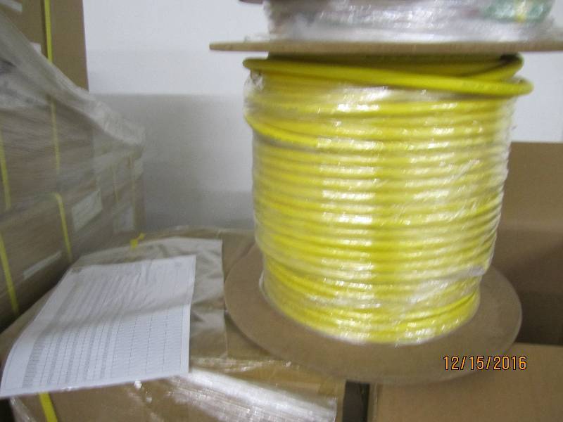 New spool of fiber optic cable, PN...