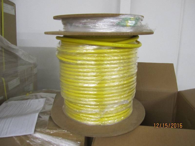 New spool of fiber optic cable, PN...