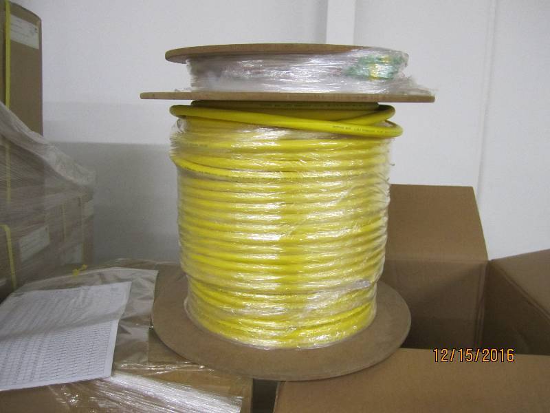 New spool of fiber optic cable, PN...