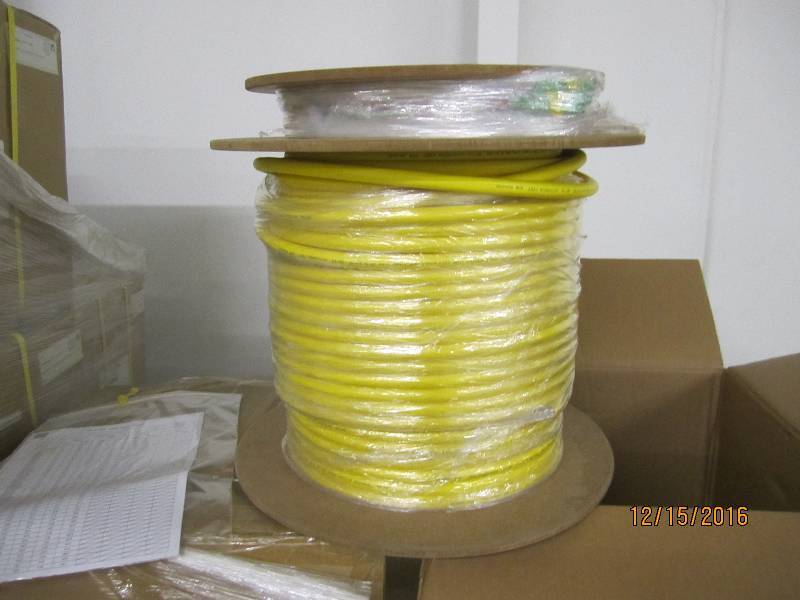 New spool of fiber optic cable, PN...