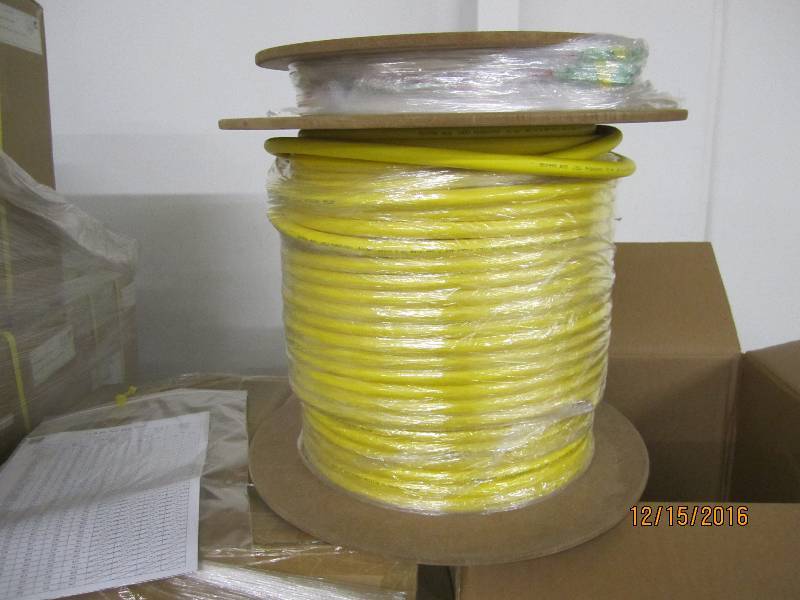 New spool of fiber optic cable, PN...