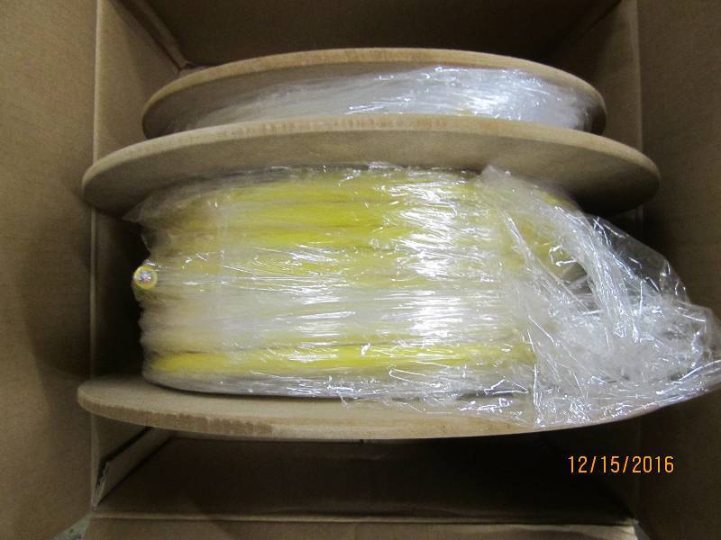 Spool of new fiber optic cable, PN...