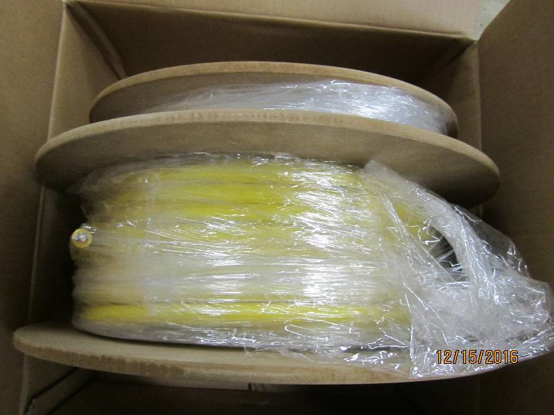 Spool of new fiber optic cable, PN...
