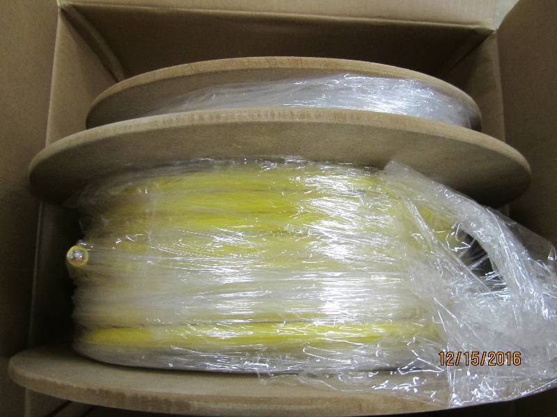 Spool of new fiber optic cable, PN...