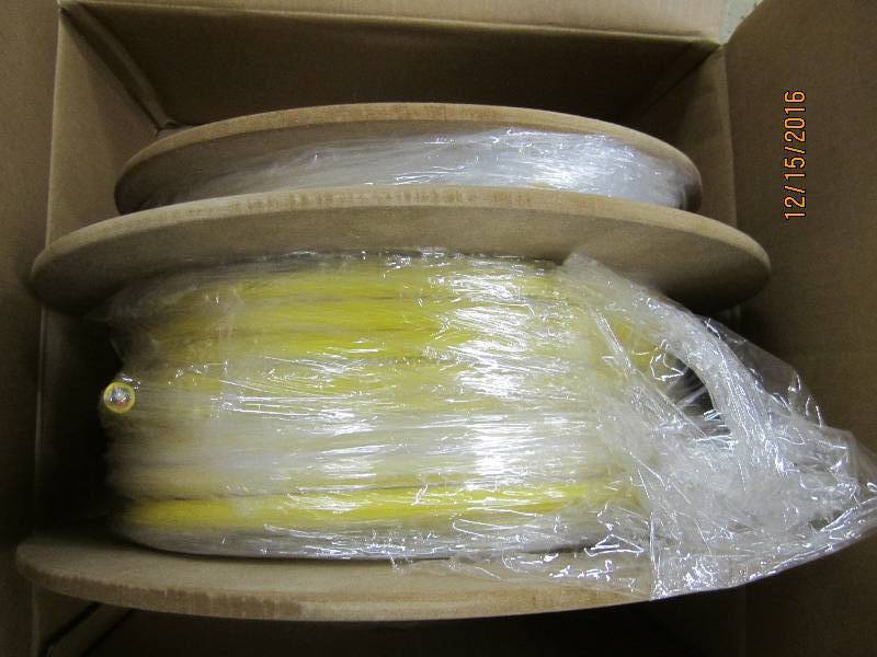 Spool of new fiber optic cable, PN...
