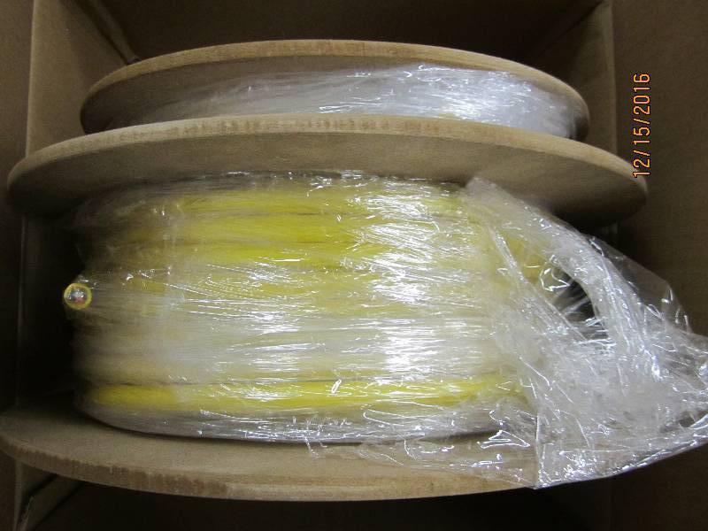 Spool of new fiber optic cable, PN...