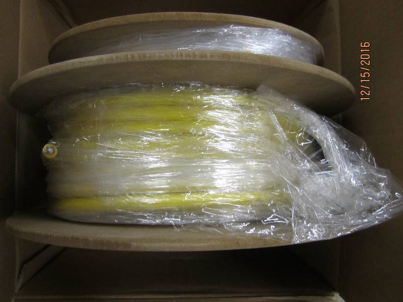 Spool of new fiber optic cable, PN...