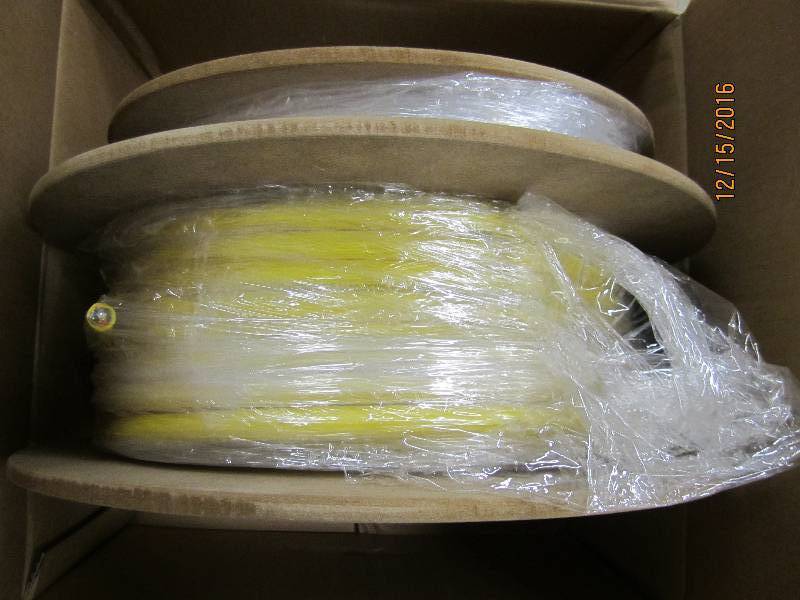 Spool of new fiber optic cable, PN...