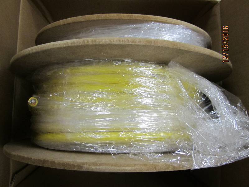 Spool of new fiber optic cable, PN...