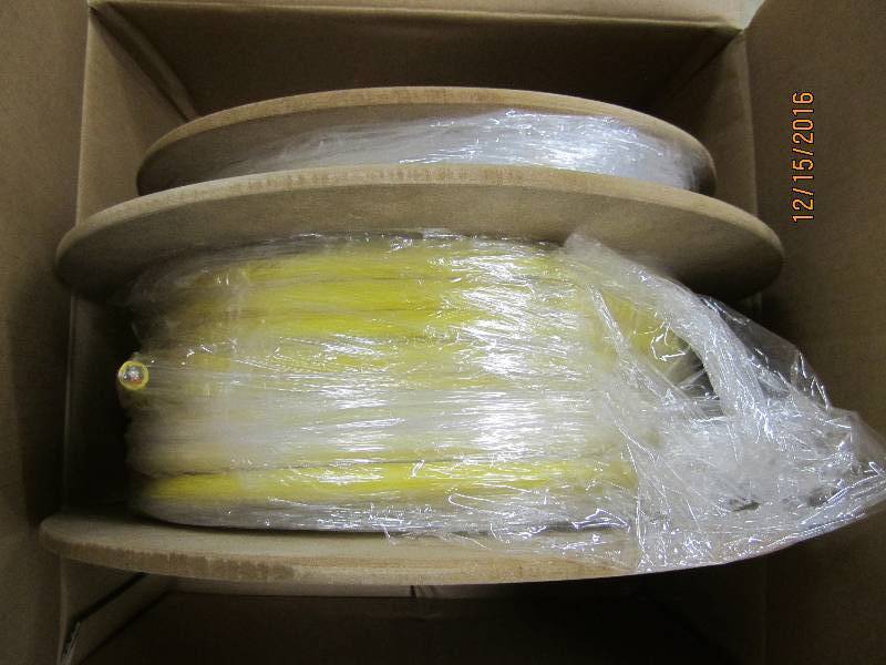 Spool of new fiber optic cable, PN...