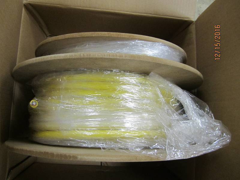 Spool of new fiber optic cable, PN...