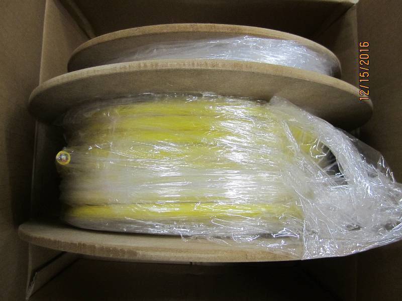 Spool of new fiber optic cable, PN...