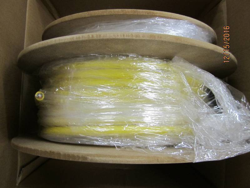 Spool of new fiber optic cable, PN...