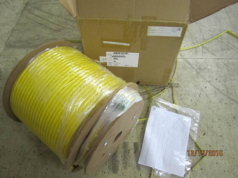 Spool of new fiber optic cable, PN...