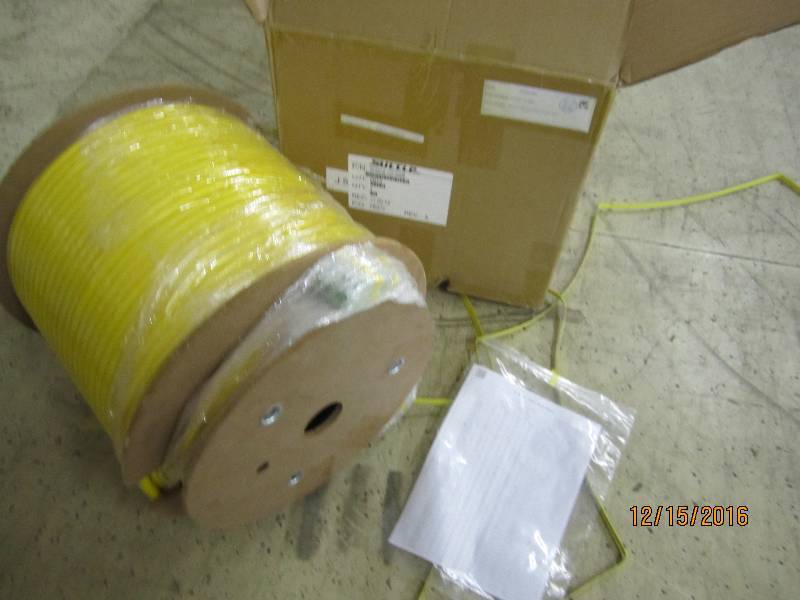Spool of new fiber optic cable, PN...