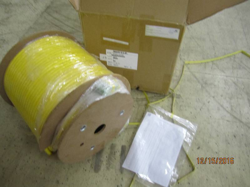 Spool of new fiber optic cable, PN...