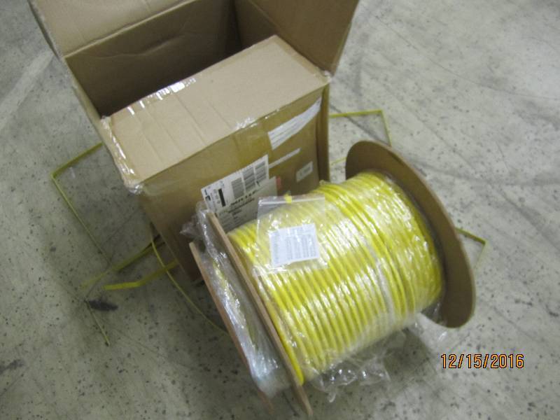 Case of new fiber optic cable, PN ...