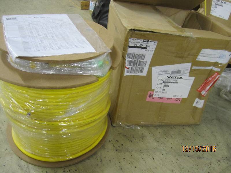 Roll of fiber optic cable, PN SFAX...