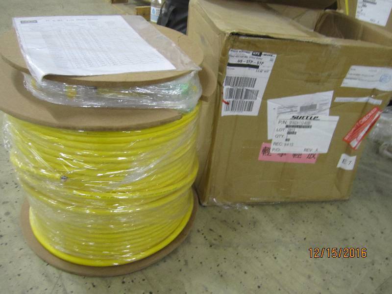 Roll of fiber optic cable, PN SFAX...