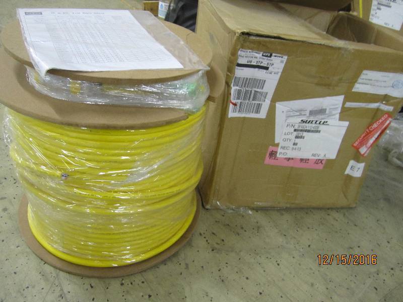 Roll of fiber optic cable, PN SFAX...