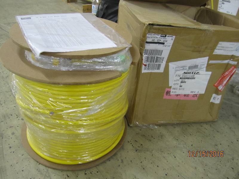 Roll of fiber optic cable, PN SFAX...