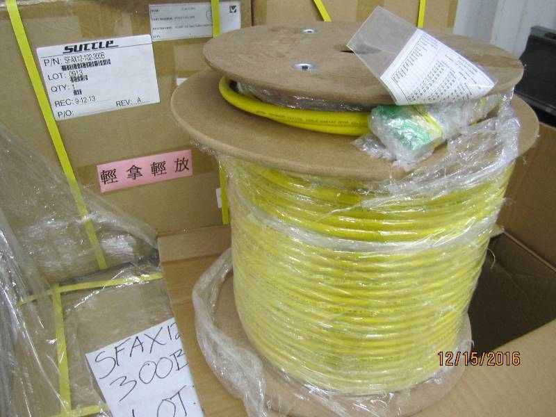 Roll of fiber optic cable, PN SFAX...