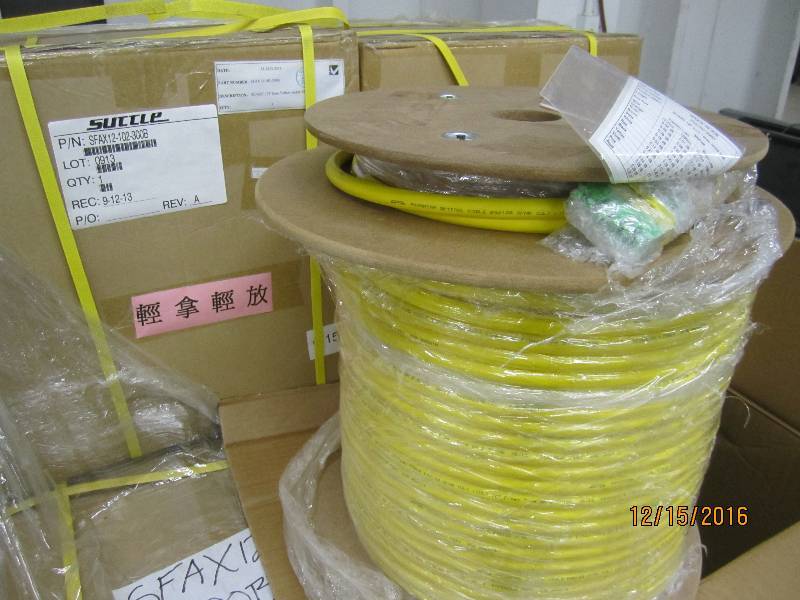 Roll of fiber optic cable, PN SFAX...