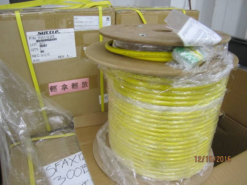 Roll of fiber optic cable, PN SFAX...