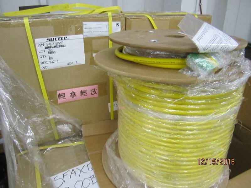 Roll of fiber optic cable, PN SFAX...