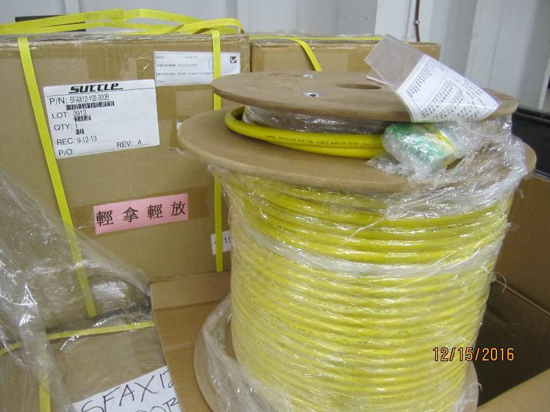 Roll of fiber optic cable, PN SFAX...