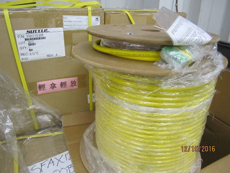 Roll of fiber optic cable, PN SFAX...