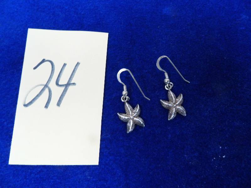 Sterling Starfish Earrings