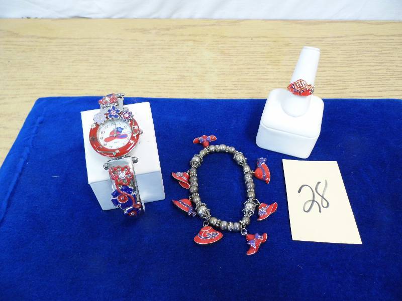 Watch, Bracelet, Ring - Red Hat